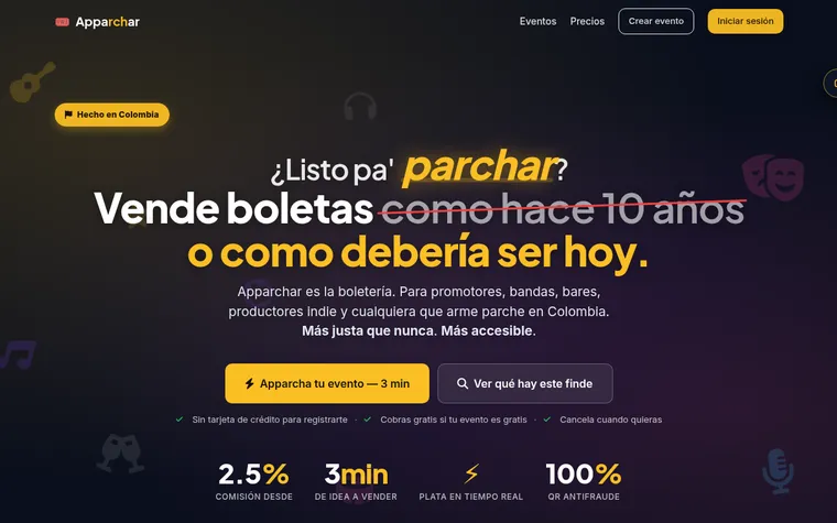 Captura real de Apparchar
