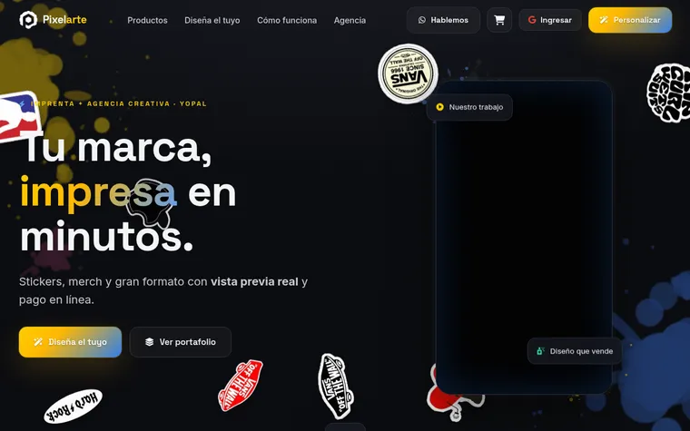 Captura real de Pixelarte