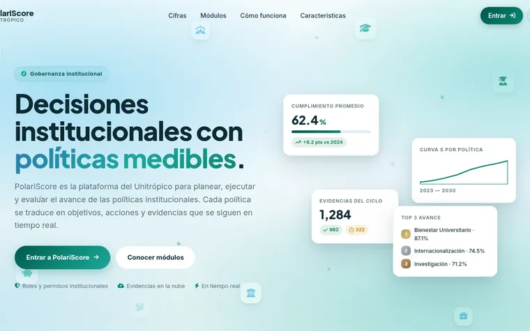 Captura real de PolariScore
