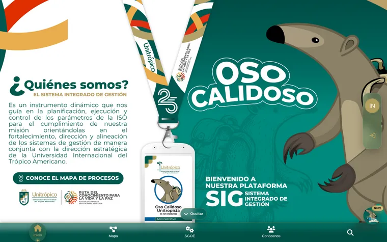Captura real de SIG Unitrópico
