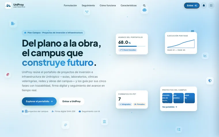 Captura real de UniProy